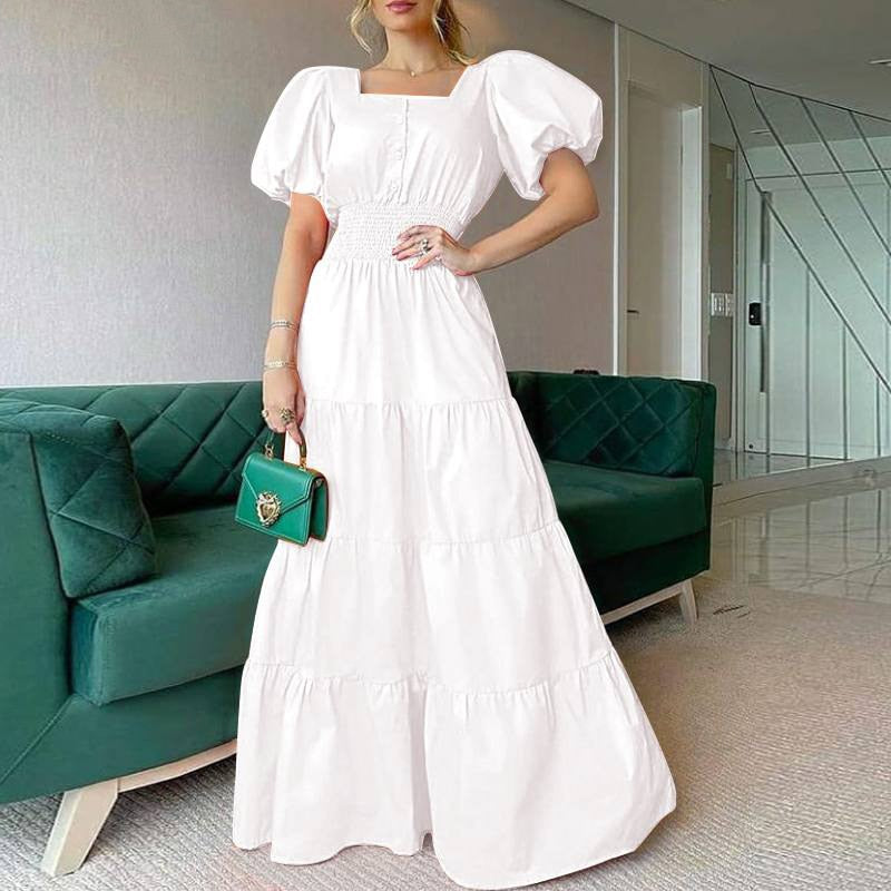Puff Shoulder Sexy Party Dress