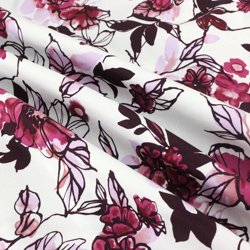 A Line Vintage Floral Skirt