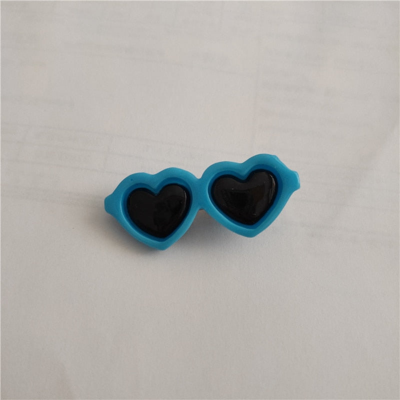 Pet Lovely Heart Sunglasses Hairpins Pet Dog Bows Hair Clips for Pets