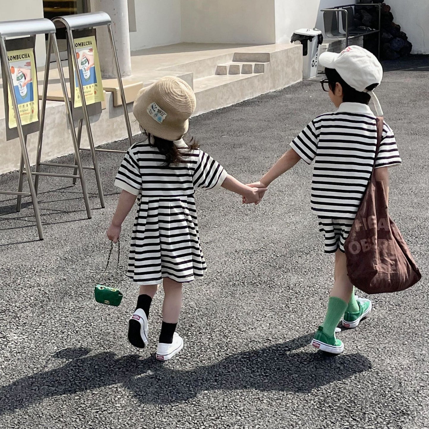 Brother And Sister Matching Striped Clothes