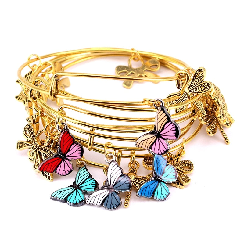 Adjustable Wire Cuff Bracelets Set for Women