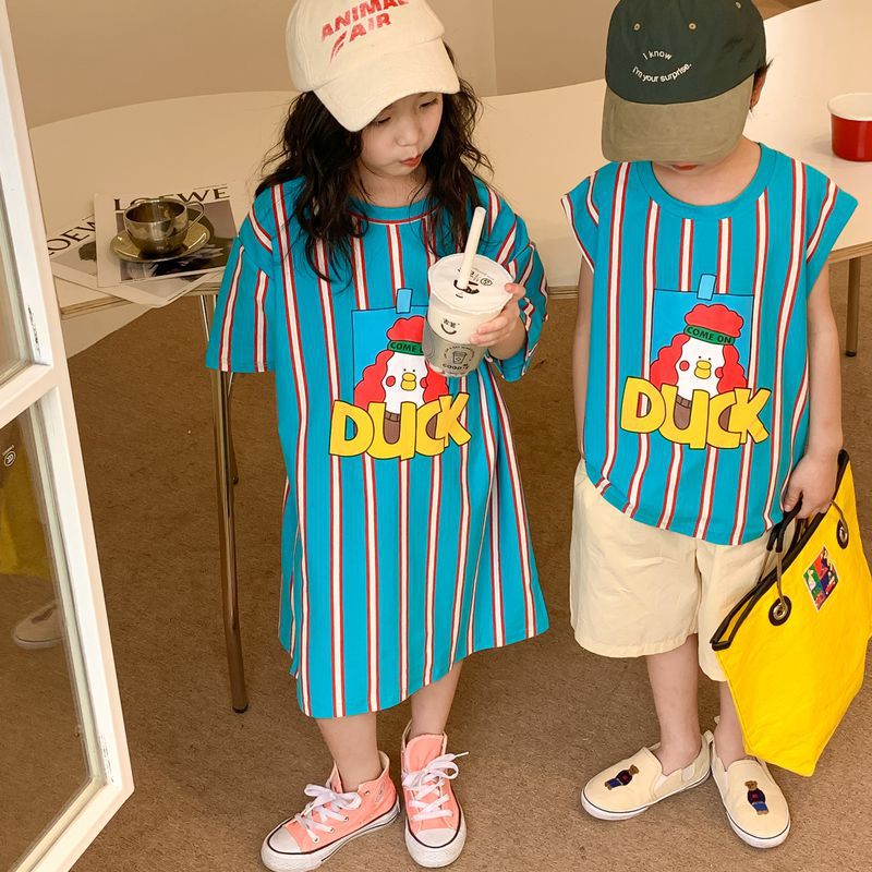 Summer Children Brother Sister Matching Clothes Boys