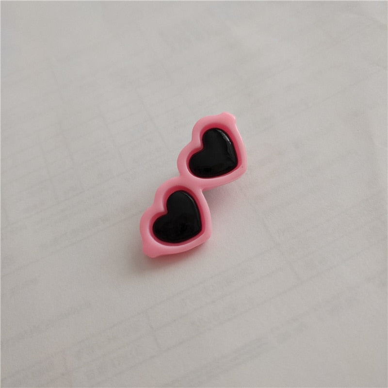 Pet Lovely Heart Sunglasses Hairpins Pet Dog Bows Hair Clips for Pets