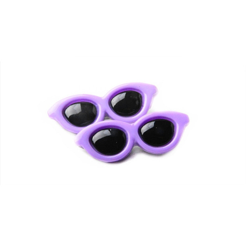 Pet Lovely Heart Sunglasses Hairpins Pet Dog Bows Hair Clips for Pets
