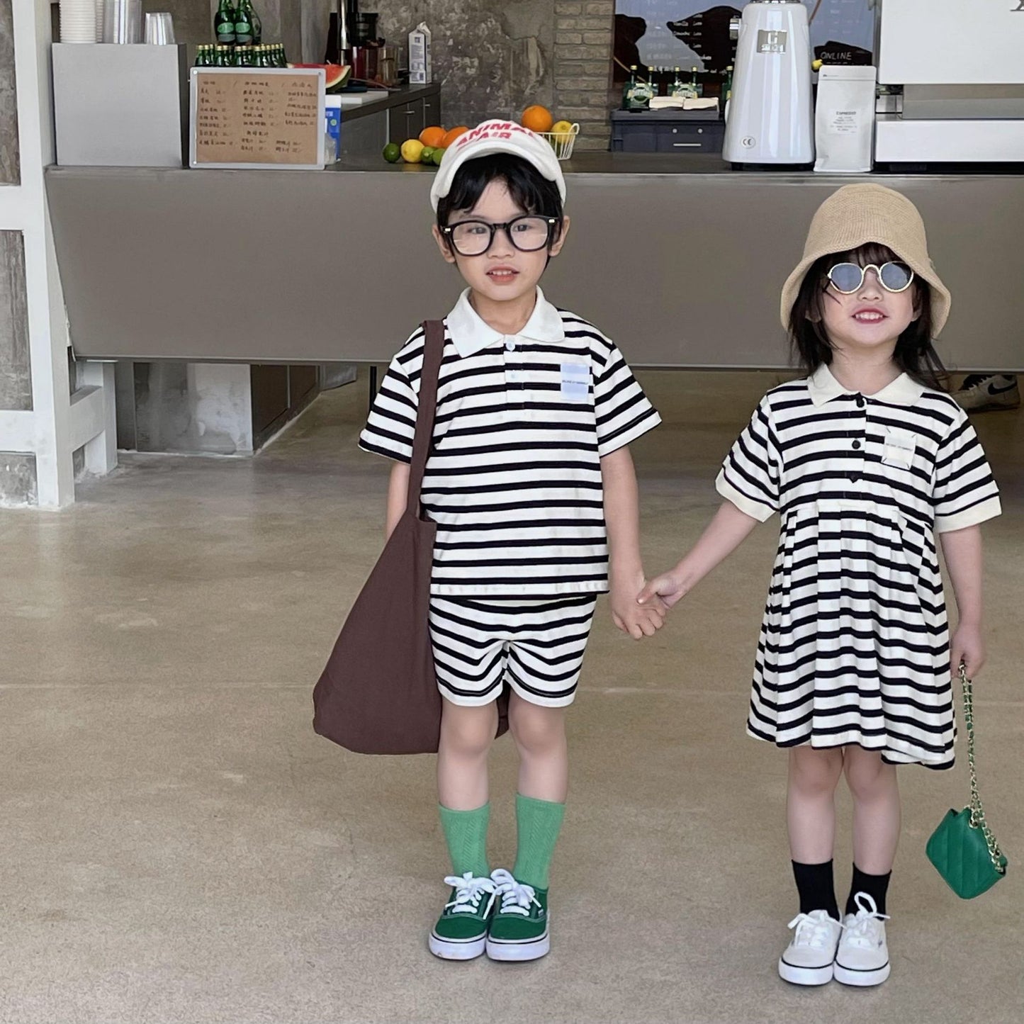 Brother And Sister Matching Striped Clothes
