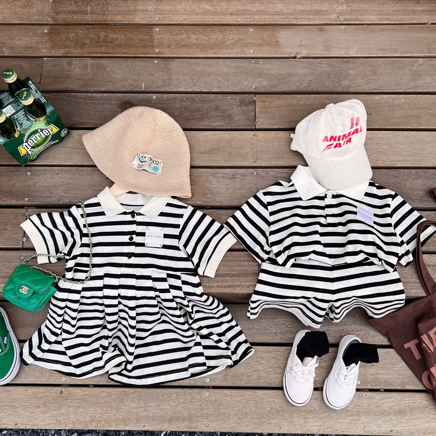 Brother And Sister Matching Striped Clothes