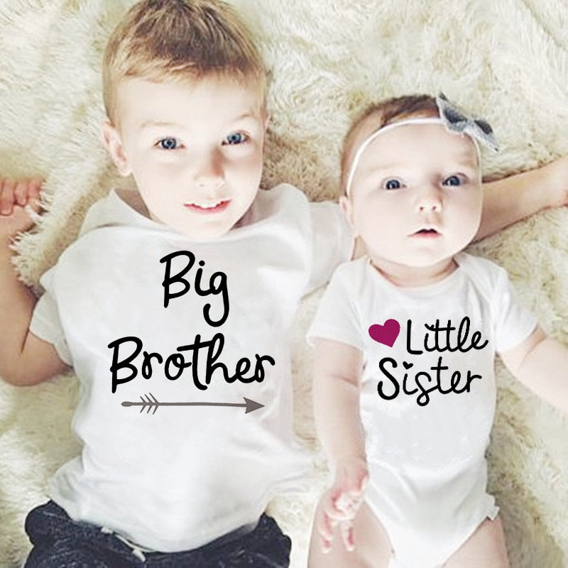 Big Brother Little Sister Family Matching Tops