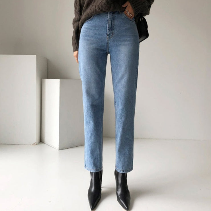 Vintage Streetwear Women Blue Jeans