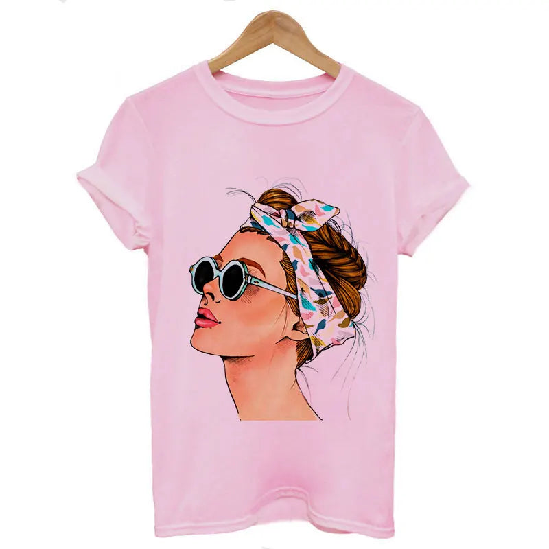 Women Summer Fashion Lady Casual T-shirt