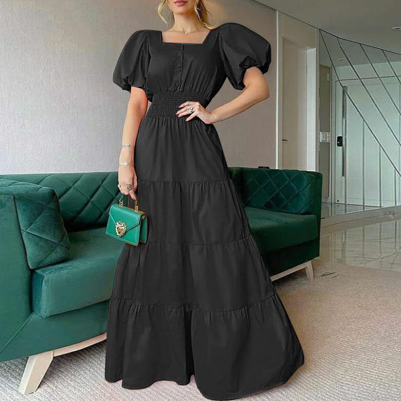 Puff Shoulder Sexy Party Dress