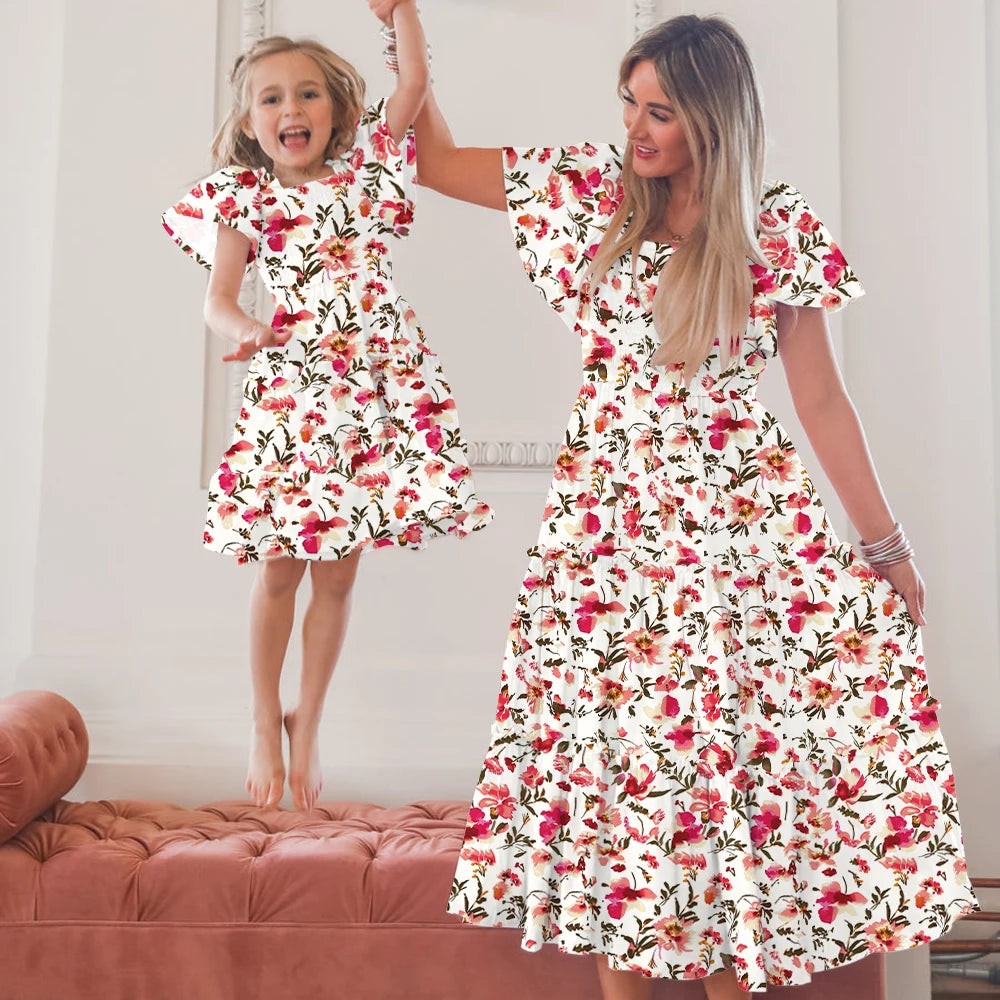 Sweet Dress Mommy And Daughter Matching Dresses