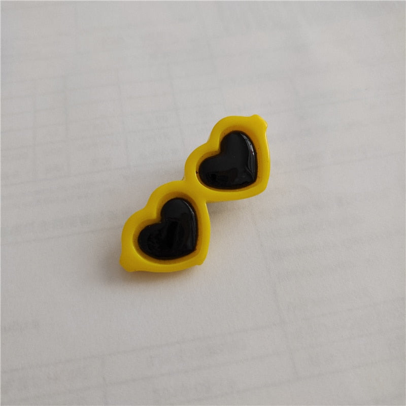 Pet Lovely Heart Sunglasses Hairpins Pet Dog Bows Hair Clips for Pets