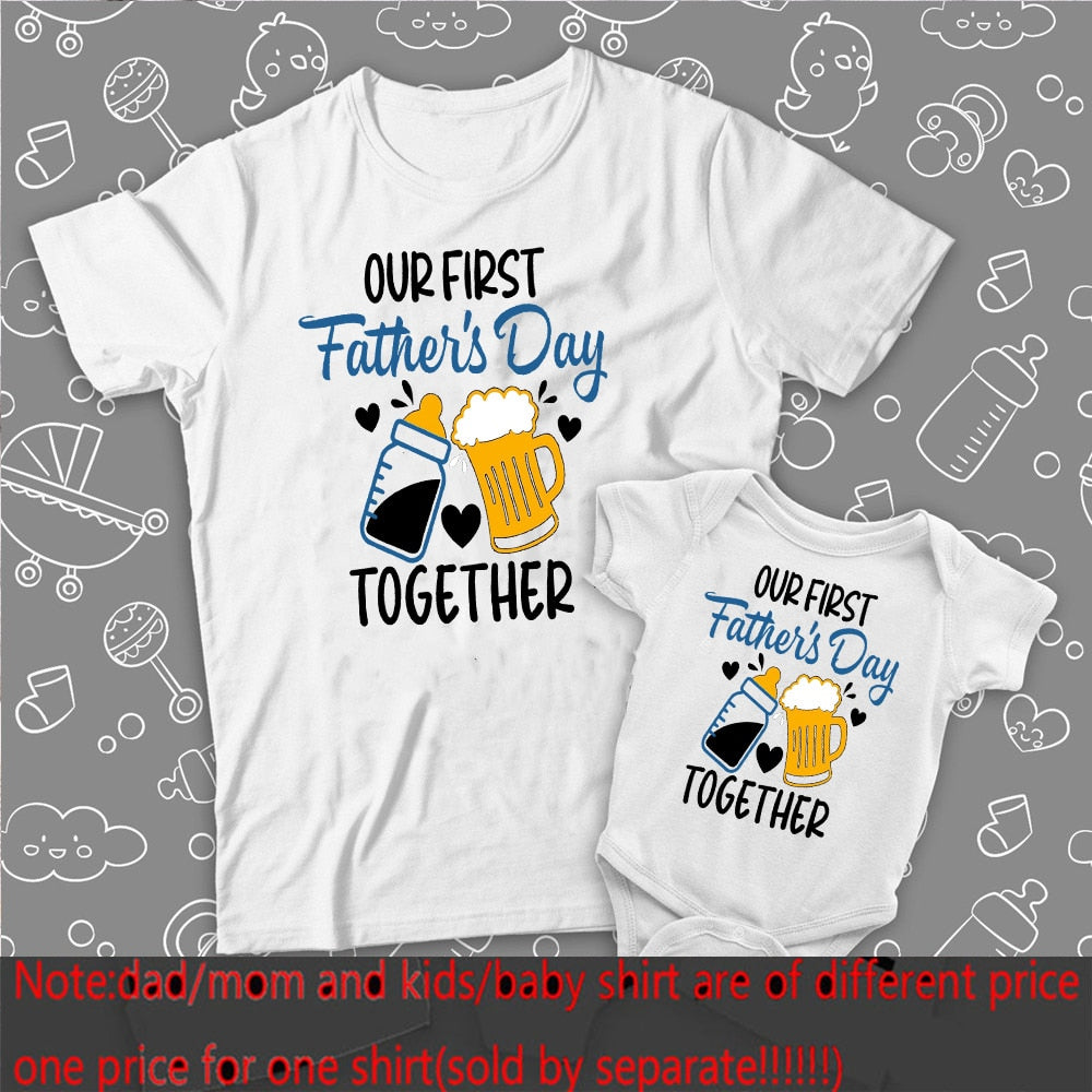 Daddy Baby Family Matching Tops