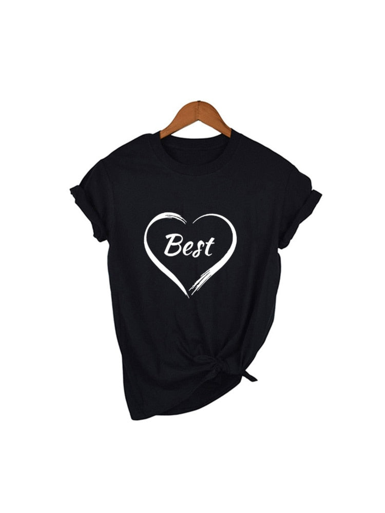Fashion Women Best Friends T-shirt