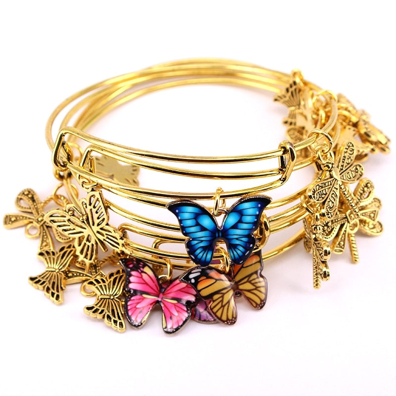 Adjustable Wire Cuff Bracelets Set for Women