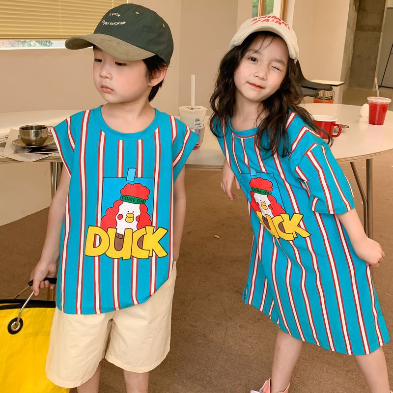 Summer Children Brother Sister Matching Clothes Boys