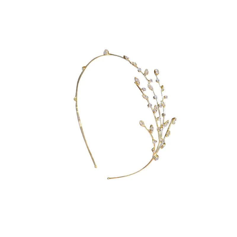 Crystal Hairbands Hollow Leaves