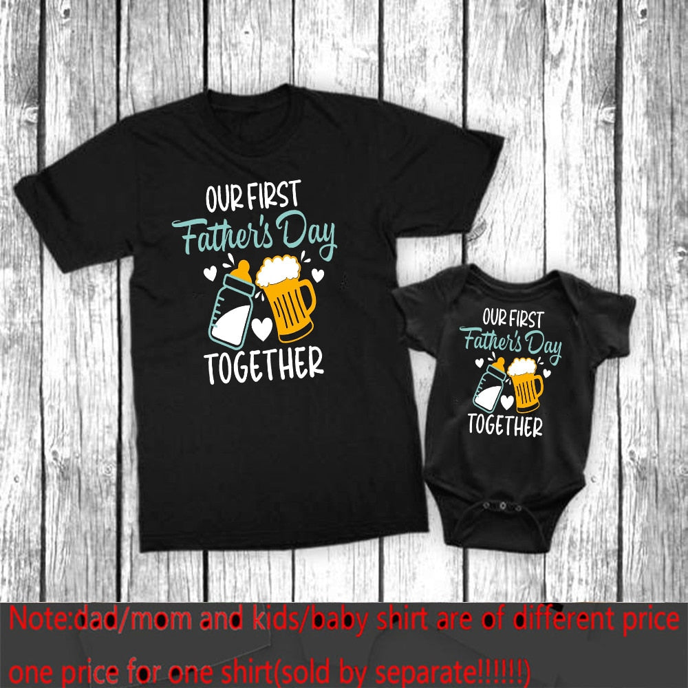 Daddy Baby Family Matching Tops