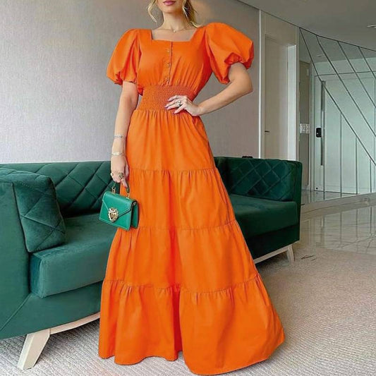 Puff Shoulder Sexy Party Dress