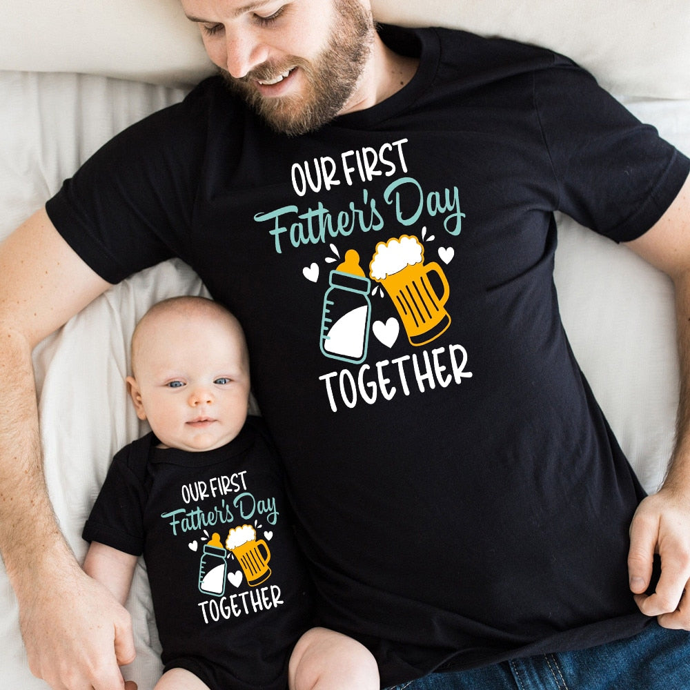 Daddy Baby Family Matching Tops