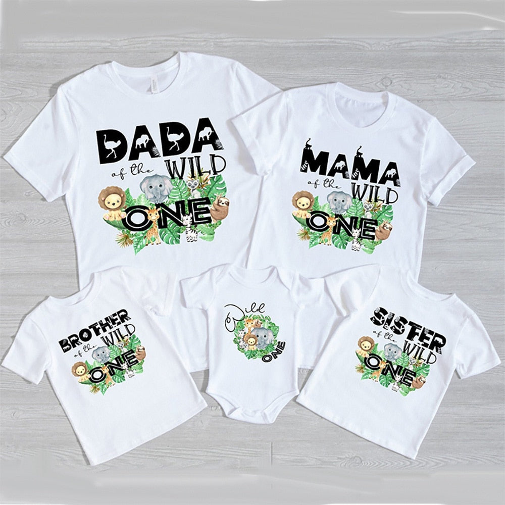 Jungle Party Family Matching T-shirts
